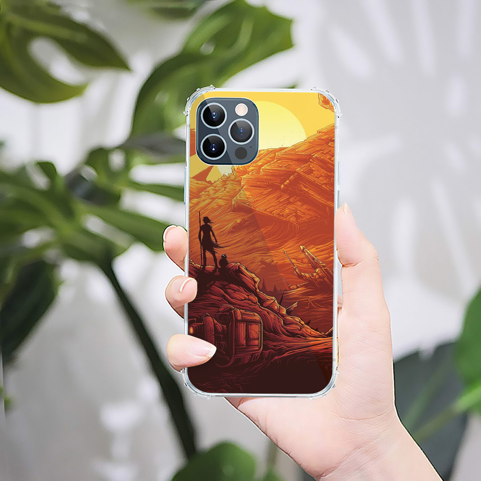 （画像用） スター・ウォーズ Star Wars 【iPhone 12シリーズ対応】透明スマホケース（クリアソフトケース）